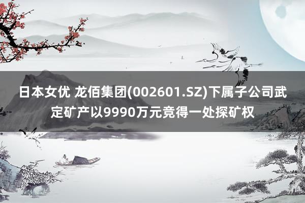 日本女优 龙佰集团(002601.SZ)下属子公司武定矿产以9990万元竞得一处探矿权