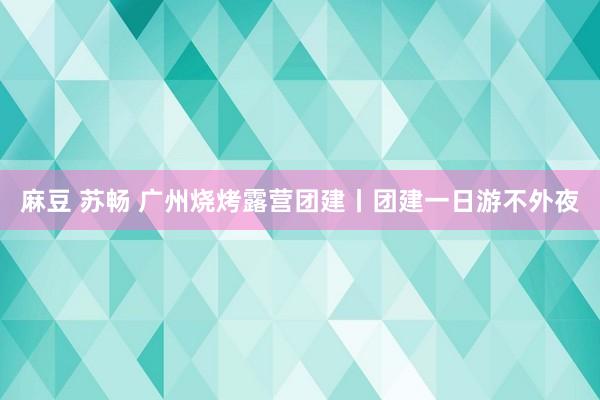 麻豆 苏畅 广州烧烤露营团建丨团建一日游不外夜