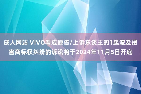 成人网站 VIVO看成原告/上诉东谈主的1起波及侵害商标权纠纷的诉讼将于2024年11月5日开庭