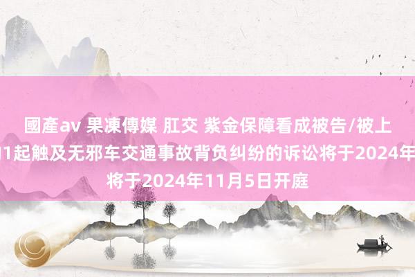 國產av 果凍傳媒 肛交 紫金保障看成被告/被上诉东说念主的1起触及无邪车交通事故背负纠纷的诉讼将于2024年11月5日开庭