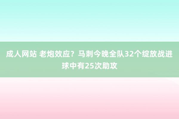 成人网站 老炮效应？马刺今晚全队32个绽放战进球中有25次助攻