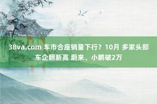 38va.com 车市合座销量下行？10月 多家头部车企翻新高 蔚来、小鹏破2万