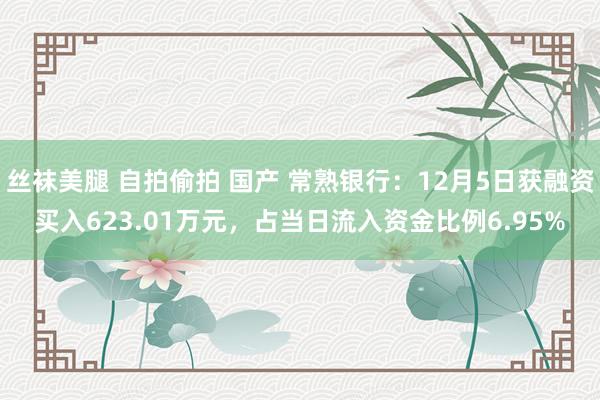 丝袜美腿 自拍偷拍 国产 常熟银行：12月5日获融资买入623.01万元，占当日流入资金比例6.95%