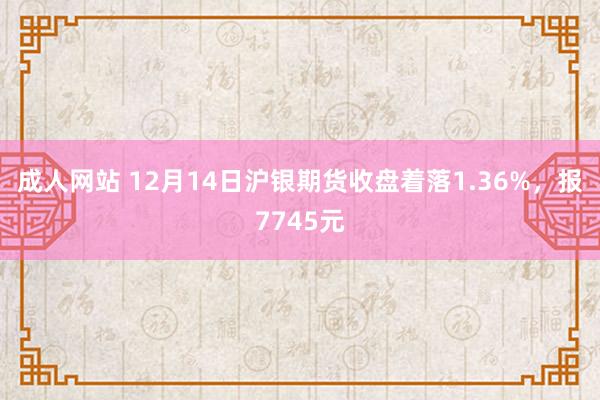 成人网站 12月14日沪银期货收盘着落1.36%，报7745元