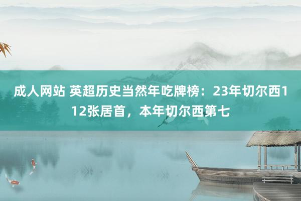 成人网站 英超历史当然年吃牌榜：23年切尔西112张居首，本年切尔西第七